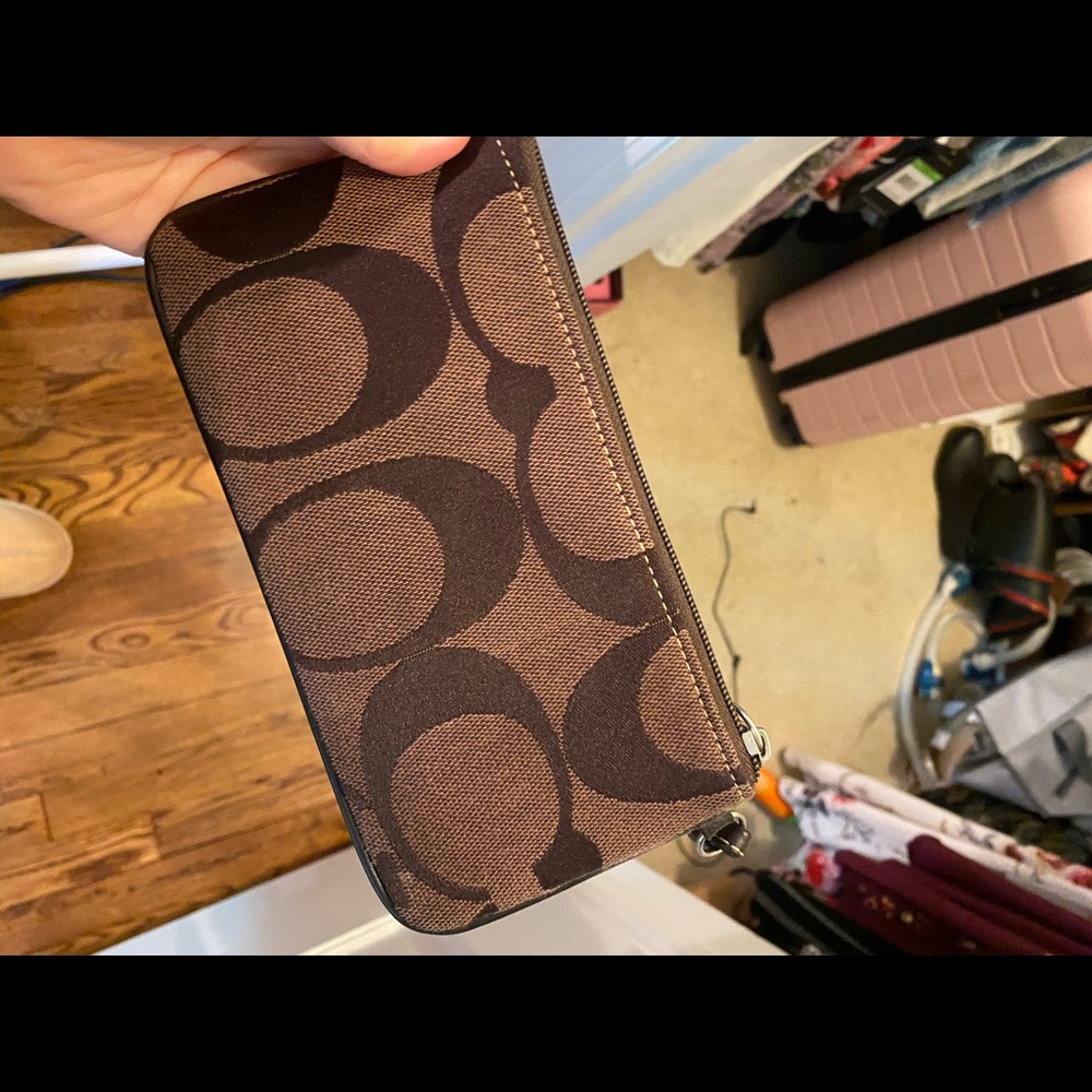 Coach wristlet; very lightly used
